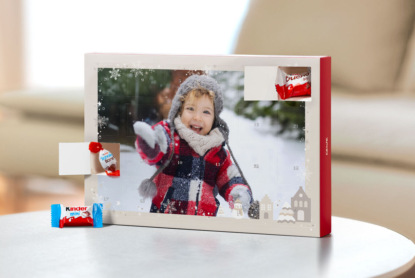 calendarios de Adviento personalizados con chocolates y fotos