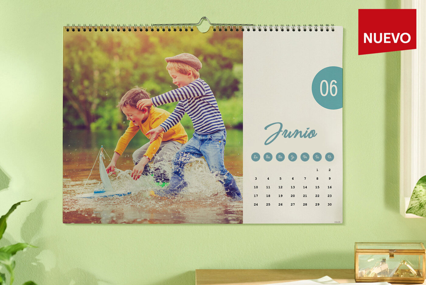 Calendario personalizado para pared papel 100% reciclado