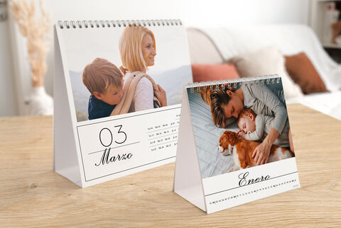 Calendario fotográfico de mesa personalizado